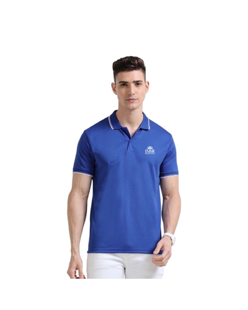 Greys&Blues PrimoKnit Polo Tshirt- Royal Blue with White Tipping